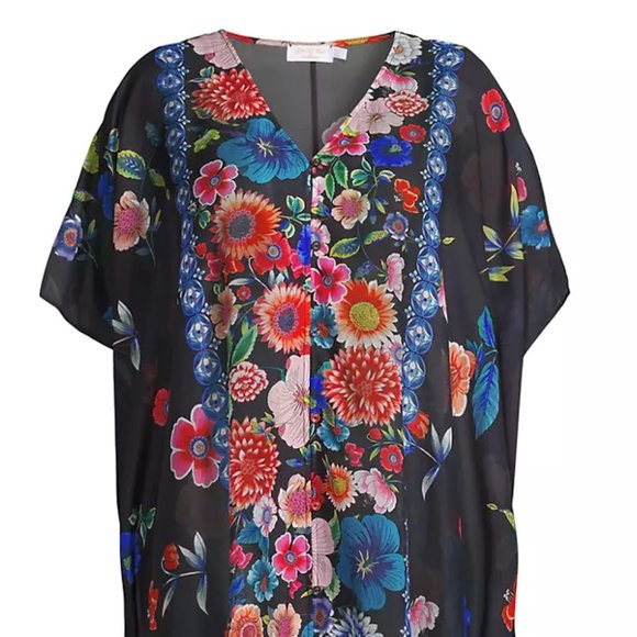 Johnny Was 2X Floral Peace Caftan - NWT